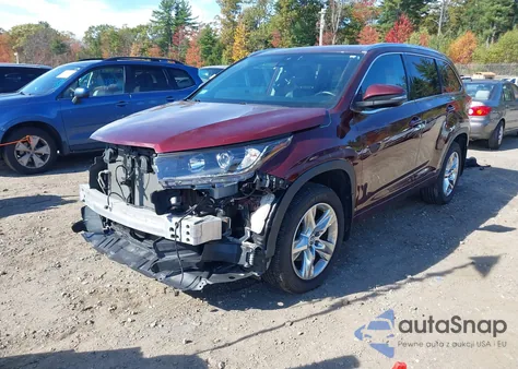 2019 Toyota Highlander Limited z USA, uszkodzony, nr VIN 5TDDZRFH4KS958860